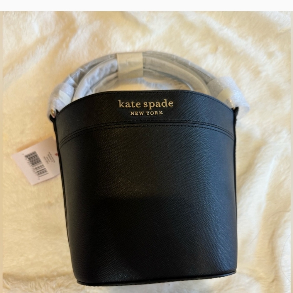 Kate Spade Cameron Saffiano Leather Small Bucket Bag Nwt